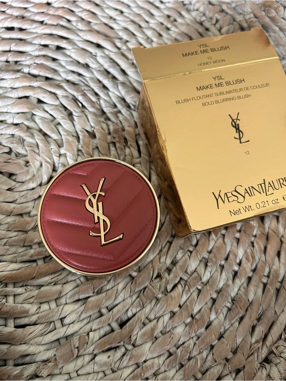 New YSL Make Me Blush 24H Buildable Powder Blush 12 Honeymoon
